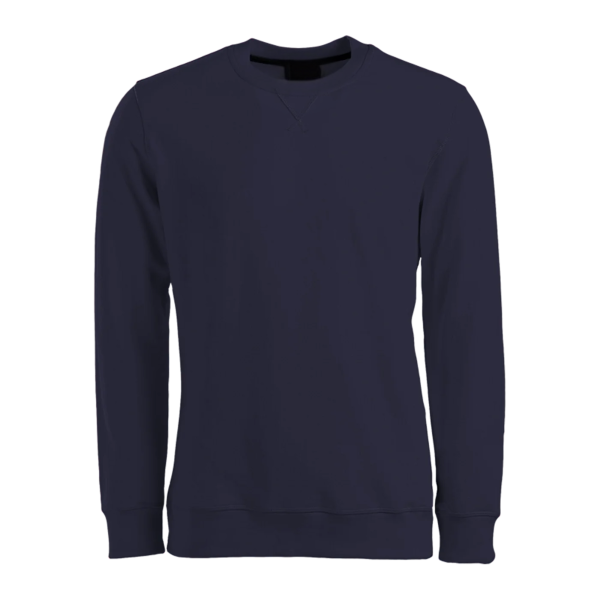 h 100% Cotton Crew Neck Sweater